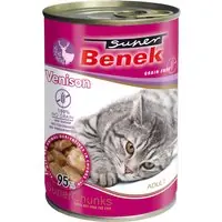 Beställ idag Ekonomipack Super Benek Grain Free Chunks 20 x 415 g - Vilt i sås