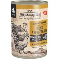 Wiejska Zagroda Cat 12 x 400 g - Kitten kalkon med kyckling Beställ nu