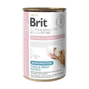 Brit Hypoallergenic Tonfisk & Sötpotatis 6 x 400 g för hundar Populär