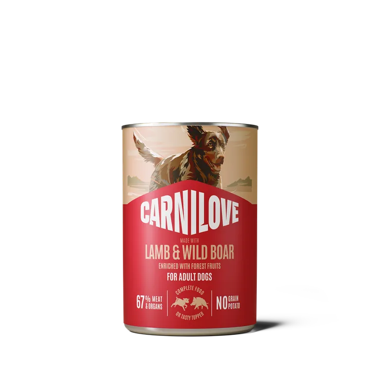 Carnilove Dog Paté Lamb & Wild Boar Våtfoder för hund 6x400g Populärt val