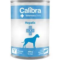 Sänkt pris Ekonomipack Calibra Veterinary Diet Dog Hepatic 12 x 400 g - Kyckling