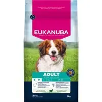 Rabatt Eukanuba Premium Nutrition Adult Small & Medium Breed Lamb & Rice - 3 kg
