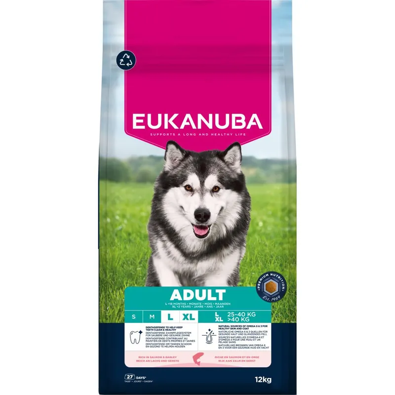 Begränsad tid Eukanuba Dog Adult Large Breed Salmon & Barley