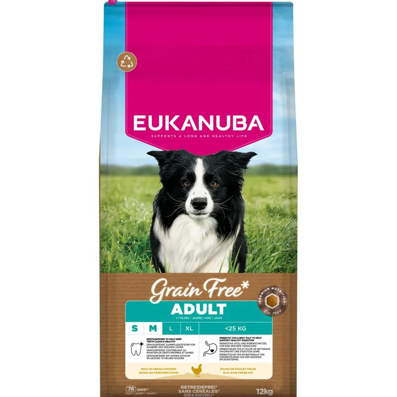 Reapris Eukanuba Dog Adult Grain Free Small & Medium Chicken