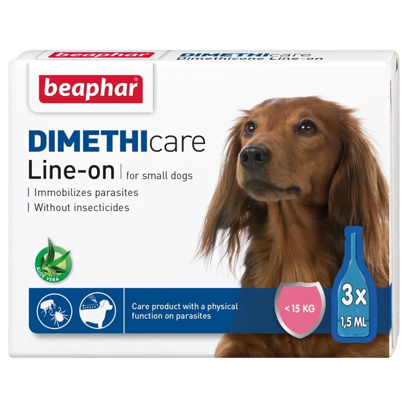 Kampanjpris Beaphar Dimethicare Line-on Liten Hund - 3x1.5 ml