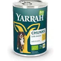 Yarrah Ekologisk Chunk ekologisk kyckling, ekologiska nässlor & ekologisk tomat - 6 x 405 g Endast idag
