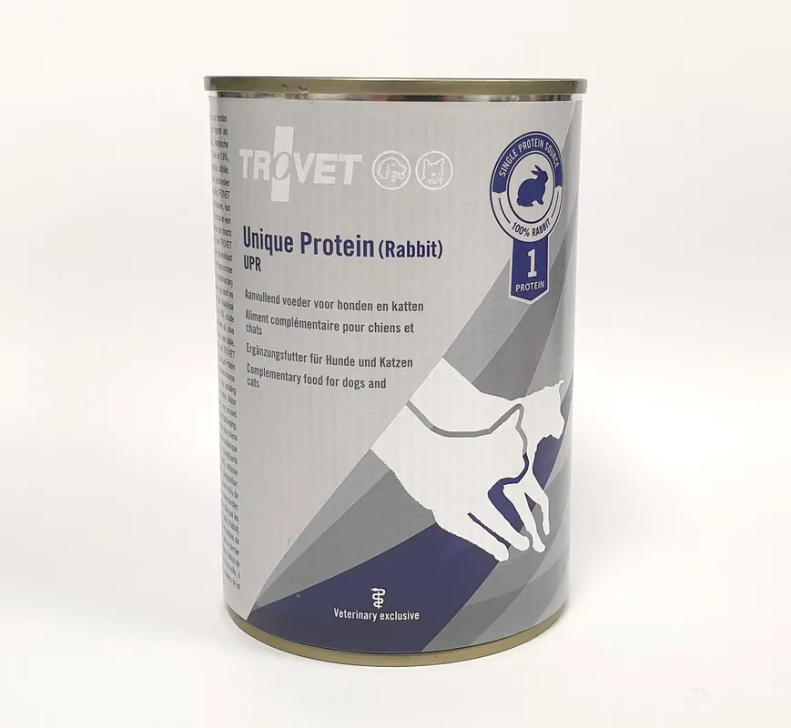 Trovet Unique Protein UPR kanin för katter och hundar 400 g PROVFÖRPACKNING Populärt val
