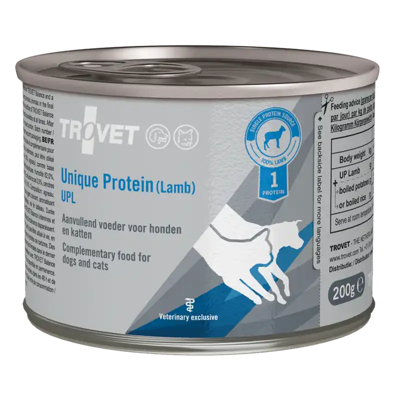 Trovet Unique Protein UPL lamm 6 x 200 g för hundar och katter Begränsad tid