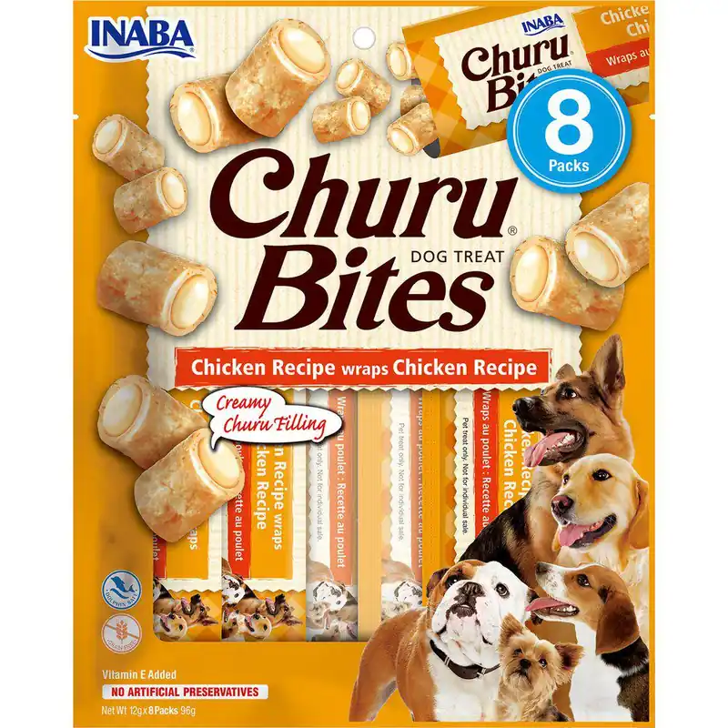 Rabatt Churu Bites Chicken Hundgodis 8 x 12 g