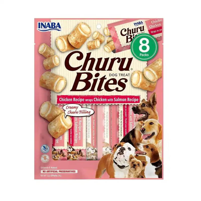 Churu Hundgodis Wraps med Lax 8 st Begränsat erbjudande