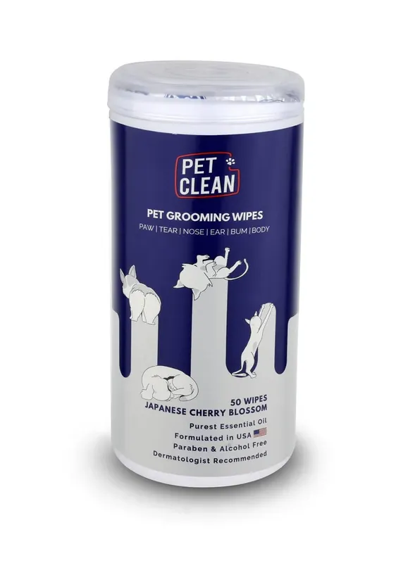 Pet Clean rengöringswipes 50 st för hundar och katter Snabb frakt