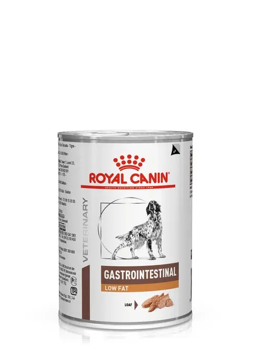 I lager Royal Canin Veterinary Diets Gastrointestinal Low Fat våtfoder för hund 12 x 420 g