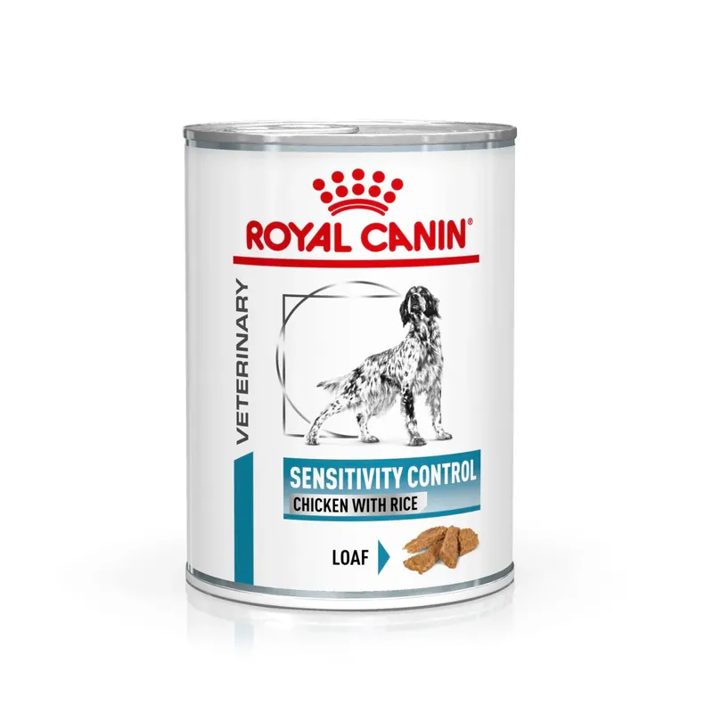 Erbjudande Royal Canin Veterinary Diets Derma Sensitivity Control Chicken Can våtfoder för hund 410g