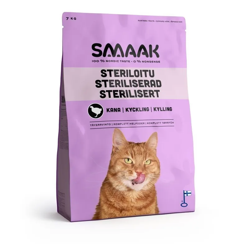 Erbjudande SMAAK Cat Adult Sterilised Kyckling