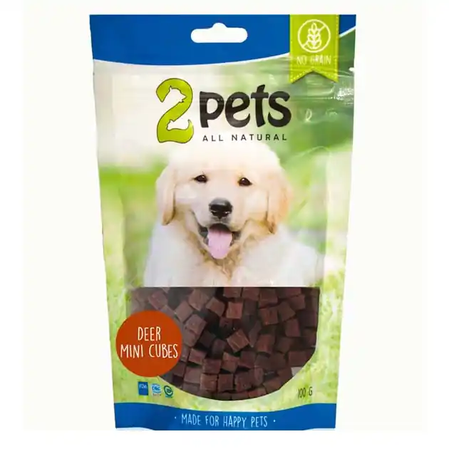 Dogsnack Deer MiniCubes, 100 g Säker betalning