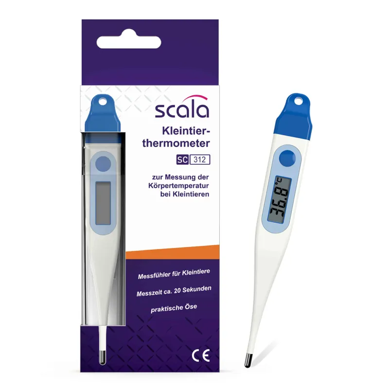 Populärt val Febertermometer digital veterinär snöre blå Scala SC 312