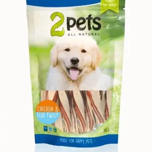 2pets Dogsnack Chicken&Fish Twist Rea