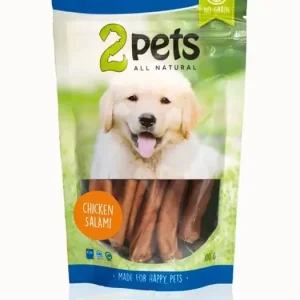 2pets Dogsalami Chicken 100 g Extra rabatt