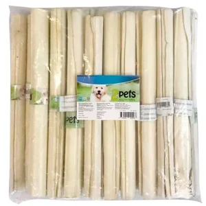 2pets Tuggrulle vit, 25 cm/ 20 mm, 90-100g Sista chansen