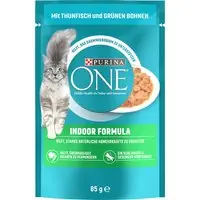 Beställ nu PURINA One Indoor Formula - 13 x 85 g Tonfisk & gröna bönor