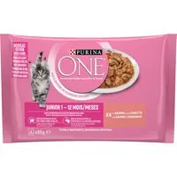 Lägg i varukorgen Purina ONE 4 x 85 g - Junior lax & morötter