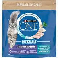 PURINA ONE Sterilised Sensitive med havsfisk - 1,5 kg Billigare