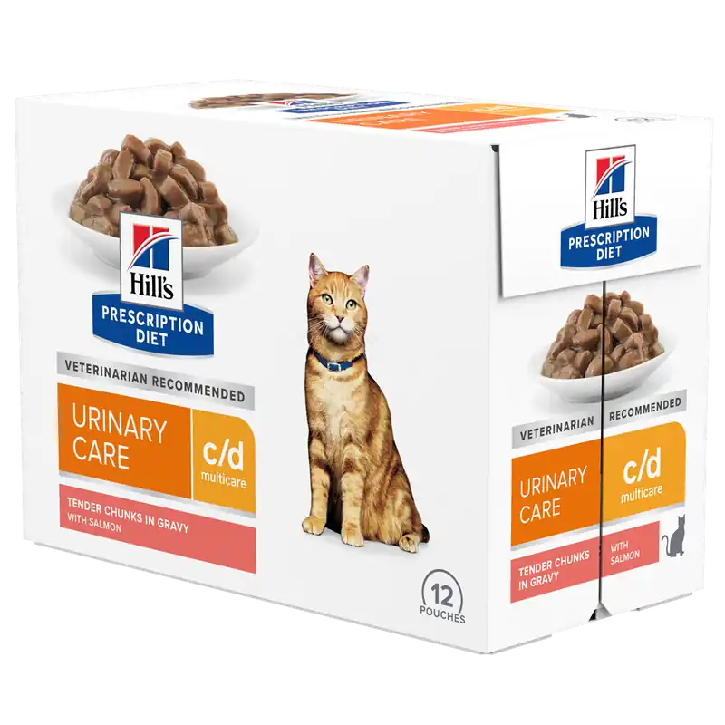 Beställ idag Hill‘s Prescription Diet Feline c/d Multicare Urinary Care Salmon 12x85 g