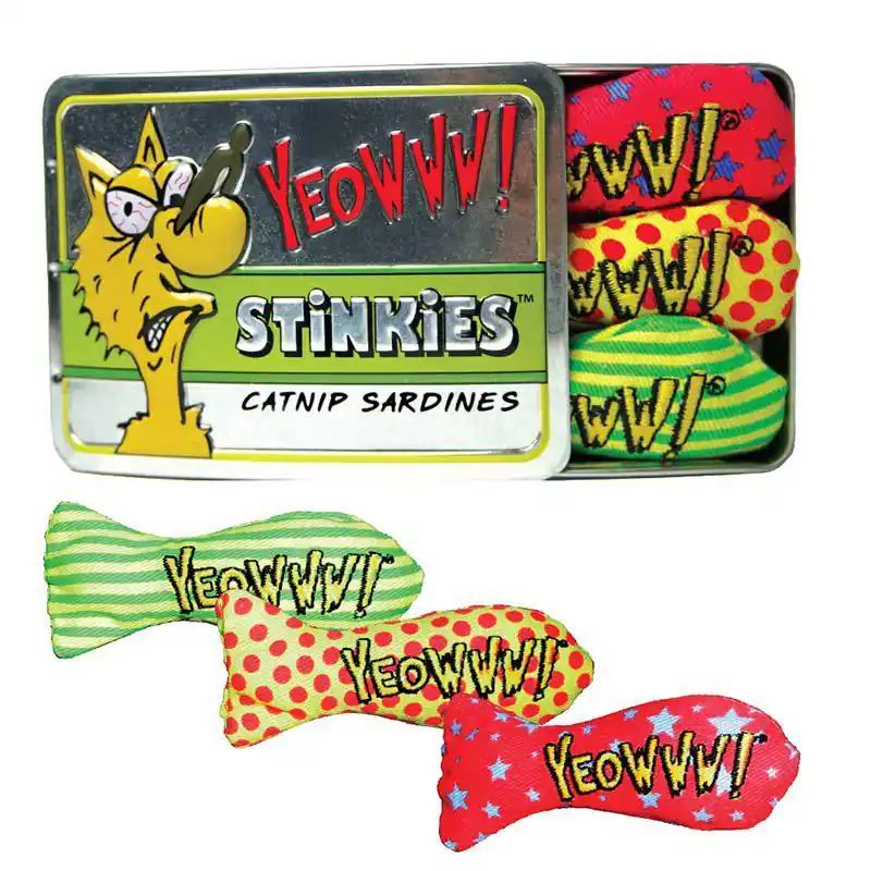 Yeowww Catnip Stinkies Sardiner 3 st - 60 g / Multi Expressleverans