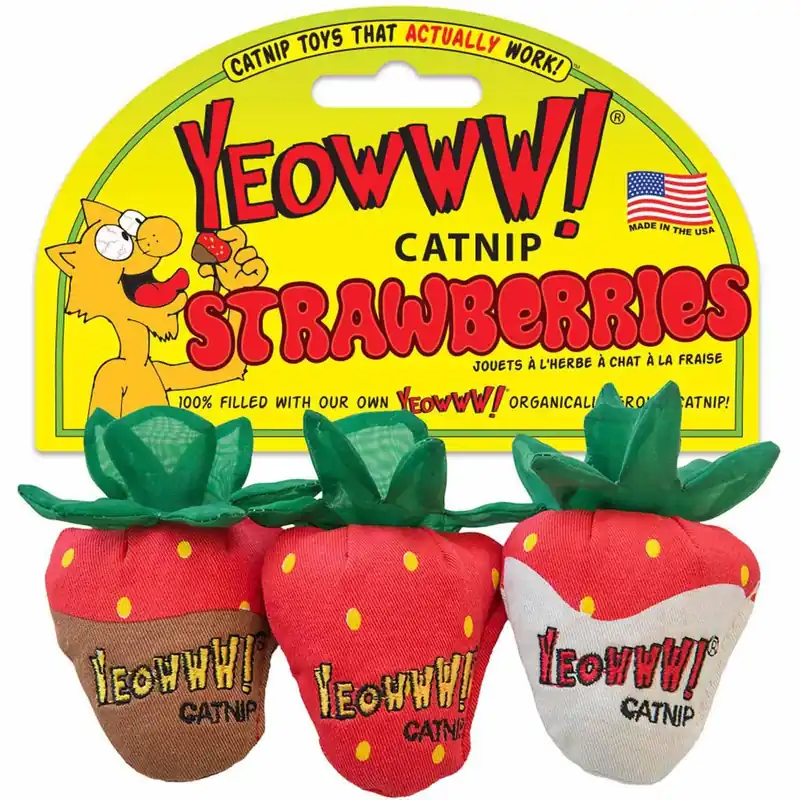Yeowww Catnip Jordgubbe Mix - 3 st / Mix Begränsat antal