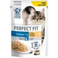 Expressleverans Perfect Fit Indoor 1+ - Kyckling & ärtor (24 x 85 g)