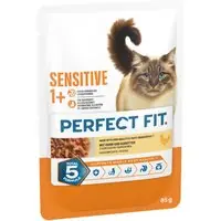 Snabb leverans Perfect Fit Sensitive 1+ - Kyckling (12 x 85 g)