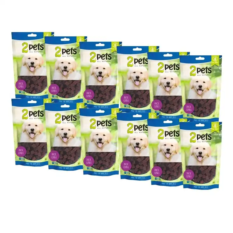2Pets Cubes med Anka 12 x 100 g Endast idag