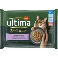 Ekonomipack Ultima Delicious Adult Sterilized 96 x 85 g - Fiskurval Begränsat erbjudande