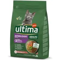 Köp nu Ultima Sterilized Adult med lax - Ekonomipack 2 x 2,5 kg