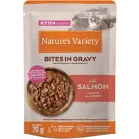 2 x Nature‘s Variety till ett specialpris! - Kitten Bites i sås, lax (2 x 28 x 70 g) Bästa pris