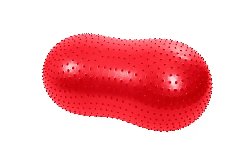Balanskudde Kruuse Physio Tactile Peanut Ljusröd 40 cm Kundfavorit