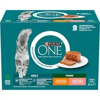 Begränsat erbjudande Purina ONE våtfoder för katter till specialpris! - Adult Terrin Mixpack I (48 x 85 g)