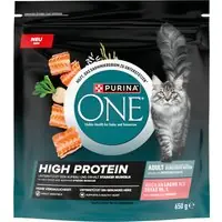 Köp nu PURINA ONE High Protein med lax - Ekonomipack 3 x 650 g
