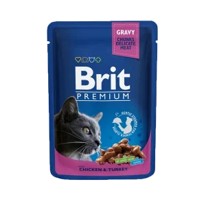 Brit Premium Cat Pouches Chicken & Turkey 100 g Premium