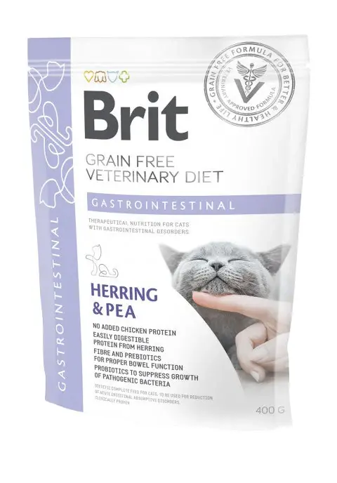Beställ idag Brit Gastrointestinal Sill & Ärt 400 g för katter