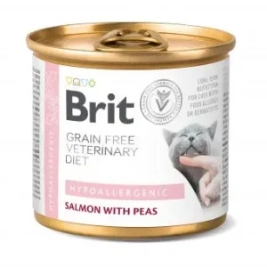 Brit Hypoallergenic Salmon with Peas Katt 6 x 200 g Lågt pris