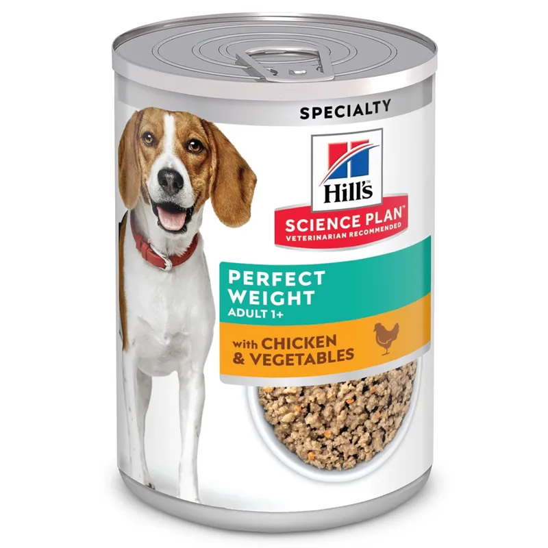 Billig Hill‘s Science Plan Canine Adult Perfect Weight Small & Mini Chicken & Veg. 12x363 g