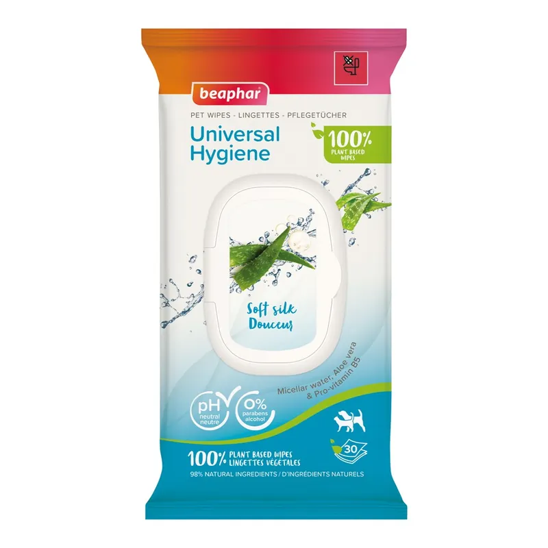 Beaphar BIO Pet Wipes Universal 30 st hund & katt Sänkt pris