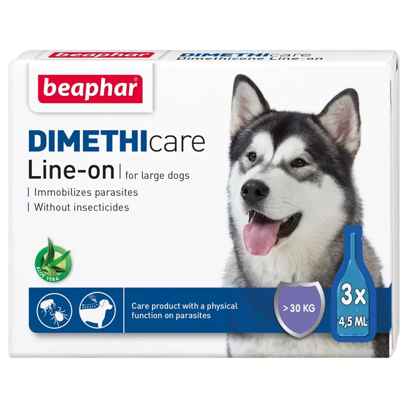 Trygg betalning Beaphar Dimethicare Line-on Stor Hund - 3x4.5 ml
