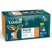 Blandpack Yarrah Ekologisk Paté 8 x 100 g - 16 x 100 g Ekologiskt nötkött, Ekologisk kyckling & ekologisk kalkon, lax Kampanj