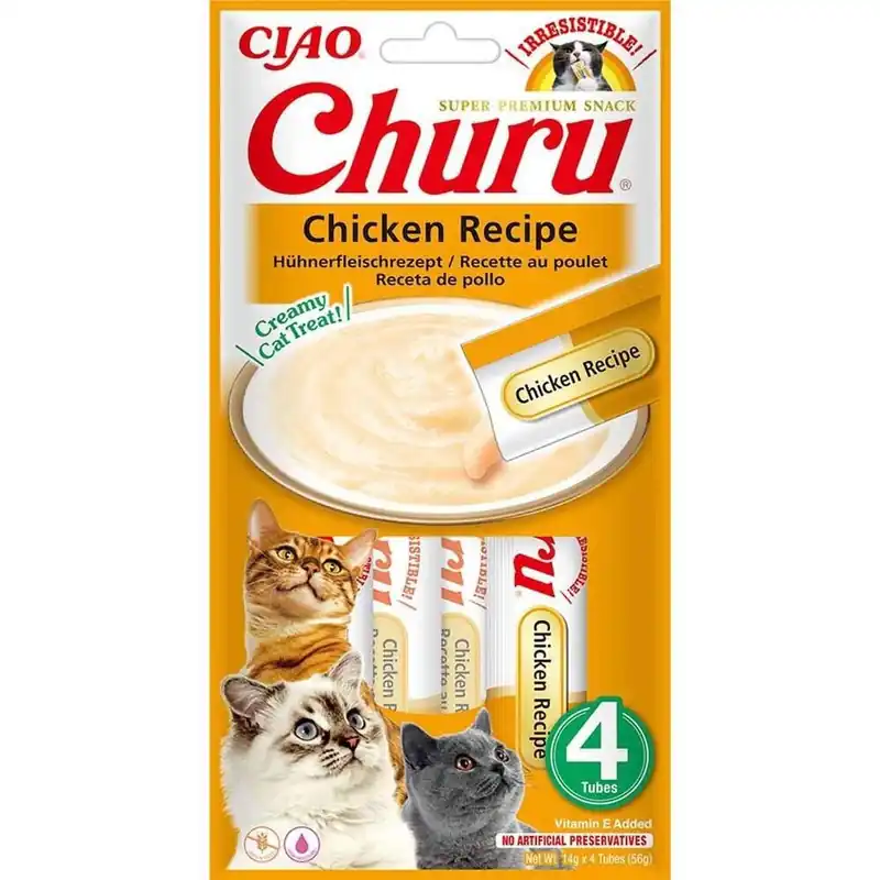 Churu Creamy Puré Kyckling 4 st Rabatter