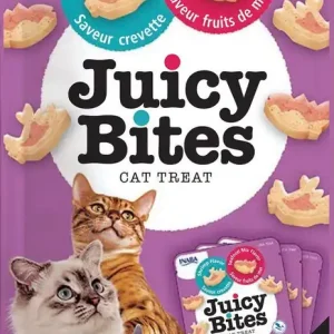 Cat Juicy Bites Shrimp & Seafood mix, 3pack Premium