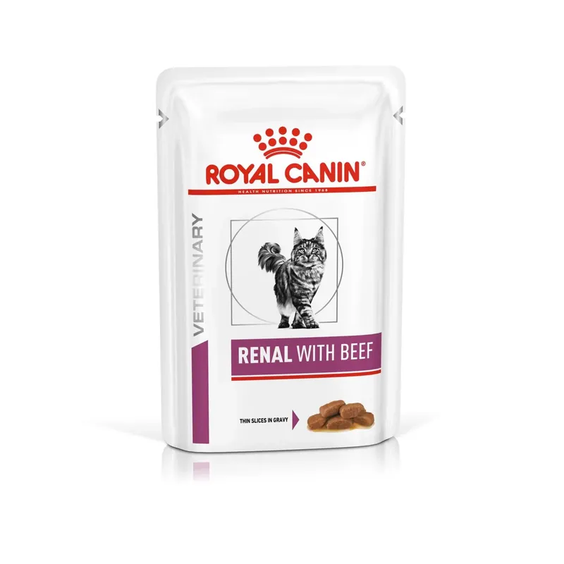 Fynd Royal Canin Veterinary Diets Vital Renal Beef våtfoder för katt 85 g