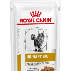 Bästa pris Royal Canin Veterinary Diets Urinary S/O Moderate Calorie Morsels in Gravy Pouch Våtfoder för katt 85 g PROVFÖRPACKNING