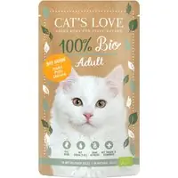 Beställ idag Ekonomipack Cat‘s Love Ekologisk 12 x 100 g - Ekologisk kyckling